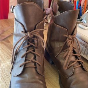 Brown Combat Boots